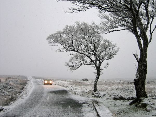 conducción en condiciones de nieve